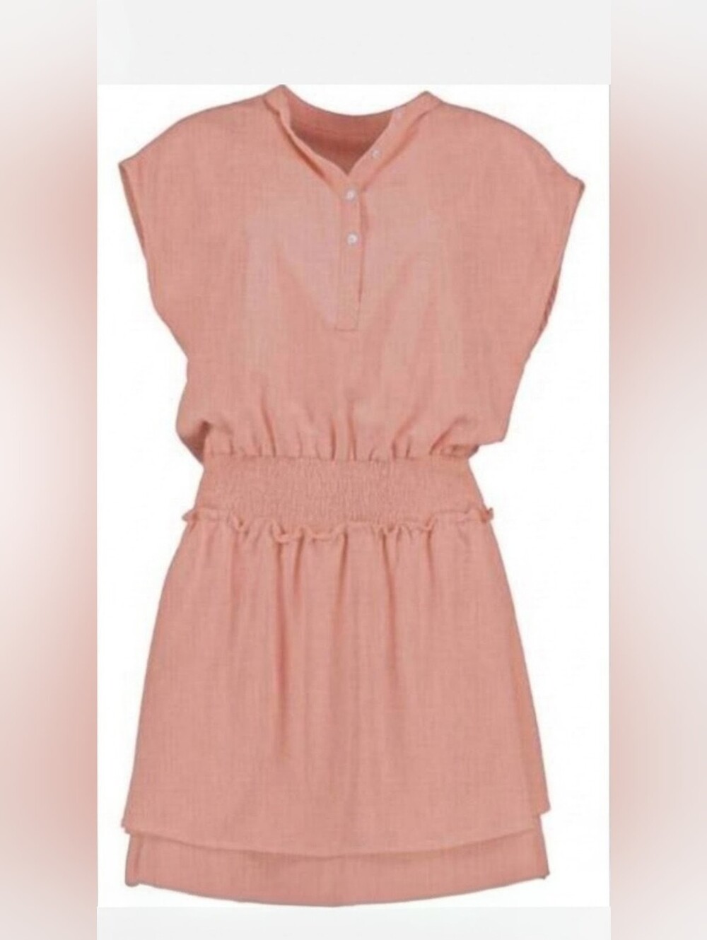 NWOT! BISHOP + YOUNG Fall Anthro Kelley Smocked Mini Boho Cotton Dress Small